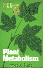 PLANT METABOLISM 1976 PDF电子版封面 0333256387