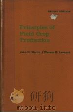 PRINCIPLES OF FIELD CROP FRODUCTION PDF电子版封面 JOHN H.MARTIN