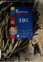 RAPPORT D'ACTIVITE PDF电子版封面