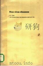 RICE VIRUS DISEASES PDF电子版封面 K.C.LING