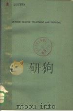 SEWAGE SLUDGE TREATMENT AND DISPOSAL PDF电子版封面 0815505965 RICHARD W.JAMES