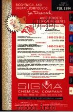 SIGMA CHEMICAL COMPANY PDF电子版封面