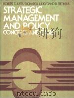 STRATEGIC MANAGEMENT AND POLICY CONCEPTS AND CASES（ PDF版）