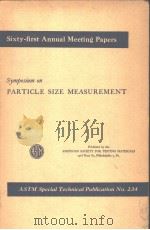 SYMPOSIUM ON PARTICLE SIZE MEASUREMENT（ PDF版）