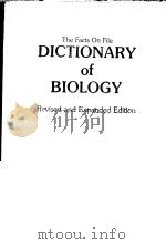 THE FACTS ON FILE DICTIONARY OF BIOLOGY PDF电子版封面