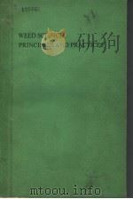 WEED SCIENCE:PRINCIPLES AND PRACTICES PDF电子版封面