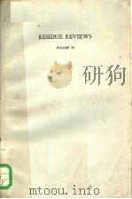 RESIDUE REVIEWS  VOLUME 58（1975 PDF版）