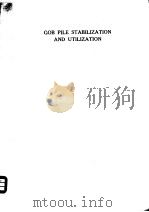 GOB PILE STABILIZATION AND UTILIZATION PDF电子版封面