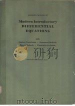 SCHAUM'S OUTLINE OF MODERN INTRODUCTORY DIFFERENTIAL EQUATIONS PDF电子版封面 0070080097 RICHARD BRONSON