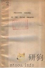 POLLUTION CONTROL IN THE TEXTILE INDUSTRY（ PDF版）