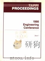 TAPPI PROCEEDINGS 1986 ENGINEERING CONFERENCE BOOK 1 PDF电子版封面
