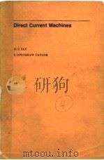 DIRECT CURRENT MACHINES 1980 PDF电子版封面 0273012193