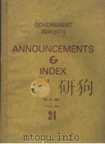 GOVERNMENT REPORTS ANNOUNCEMENTS & INDEX VOLUME 88 NUMBER 24 1988 PDF电子版封面