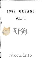 OCEANS'89 VOLUME 1 PDF电子版封面