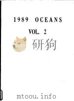 OCEANS'89 VOLUME 2 PDF电子版封面