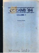 OCEANS'84 VOLUME 1 PDF电子版封面