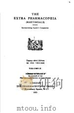 THE EXTRA PHARMACOPCEIA VOLUME 2 PDF电子版封面