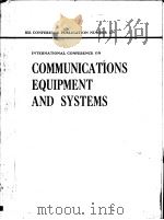 COMMUNICATION EQUIPMENT AND SYSTEMS PDF电子版封面
