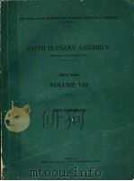 FIFTH PLENARY ASSEMBLY VOLUME 8 PDF电子版封面