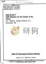 CAM NETWORKS FOR THE FACTORY OF THE FUTURE PDF电子版封面 D.E.GODFREY