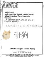 APPLICATION OF THE RANDOM ELEMENT METHOD TO ONE DIMENSIONAL FLAME PROPAGATION PROBLEMS（1983 PDF版）