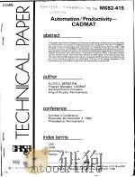 AUTOMATION/PRODUCTIVITY-CADMAT（ PDF版）