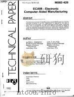 ECAM-ELECTRONIC COMPUTER-AIDED MANUFACTURING PDF电子版封面