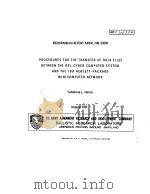 PROCEDURES FOR THE TRANSFER OF DATA FILES BETWEEN THE BRL CYBER COMPUTER SYSTEM AND THE IBD HEWLETT- PDF电子版封面 CALEDONIA L.HENRY