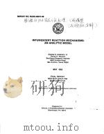 INTUMESCENT REACTION MECHANISMS:AN ANALYTIC MODEL 1983 PDF电子版封面