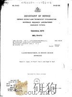 DEPARTMENT OF DEFENCE MATERIALS RESEARCH LABORATORIES TECHNICAL NOTE（ PDF版）