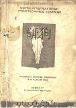 PROCEEDINGS OF THE NINTH INTERNATIONAL PYROTECHNICS SEMINAR  1（ PDF版）