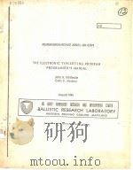 MEMORANDUM REPORT ARBRL-MR-03379  THE ELECTRONIC TYPESETTING PROGRAM PROGRAMMER'S MANUAL（1984 PDF版）