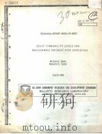EXACT PROBABILITY LEVELS FOR MULTISAMPLE SMIRNOV-TYPE STATISTICS 1983 PDF电子版封面