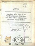 APPENDIXES TO THE REPORT ON THE PEACETIME ADEQUACY OF THE LOWER TIERS OF THE DEFENSE INDUSTRIAL BASE 1985 PDF电子版封面