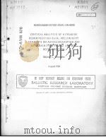 CRITICAL ANALYSIS OF NITRAMINE DECOMPOSITION DATA:PRELIMINARY COMMENTS ON AUTOACCELERATION AND AUTOI PDF电子版封面 MICHAEL A.SCHROEDER