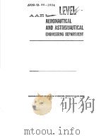 AERONAUTICAL AND ASTRONAUTICAL ENGINEERING DEPARTMENT 1980 PDF电子版封面