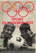 SPORT IN UNSERER ZEIT 5 PDF电子版封面