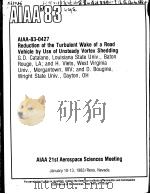 REDUCTION OF THE TURBULENT WAKE OF A ROAD VEHICLE BY USE OF UNSTEADY VORTEX SHEDDNG（ PDF版）