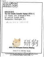 THE FIRST SHUTTLE SCIENTIFIC PAYLOAD（ PDF版）