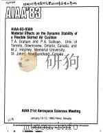 MATERIAL EFFECTS ON THE DYNAMIC STABILITY OF A FLEXIBLE SKIRTED AIR CUSHION PDF电子版封面