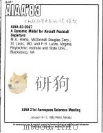 A DYNAMIC MODEL  FOR AIRCRAFT POSTSTALL DEPARTURE（ PDF版）