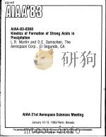 KINETICS OF FORMATION OF STRONG ACIDS IN PRECIPITATION（ PDF版）