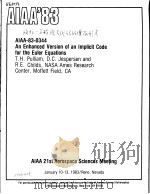 AN ENHANCED VERSION OF AN IMPLICIT CODE FOR THE EULER EQUATIONS PDF电子版封面