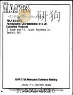 AERODYNAMIC CHARACTERISTICS OF A JET CONTROLLED PROJECTILE（ PDF版）