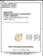 RADIATION ENHANCEMENT BY NONEQUILIBRIUM IN EARTH'S ATMOSPHERE PDF电子版封面