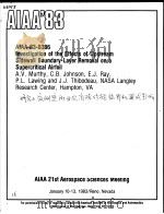 INVESTIGATION OF THE EFFECTS OF UPSTREAM SIDEWALL BOUNDARY-LAYER REMOVAL ON A SUPERCRTITCAL AIRFOIL（ PDF版）