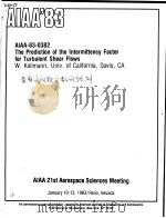 THE PREDICTION OF THE INTERMITTENCY FACTOR FOR TURBULENT SHEAR FLOWS（ PDF版）
