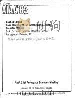 BASE HEATING ON AN AREOBRAKING ORBITAL TRANSFER VEHICLE     PDF电子版封面     