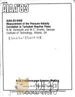 MEASUREMENT OF THE PRESSURE-VELOCITY CORRELATION IN TURBULENT REACTIVE FLOWS（ PDF版）