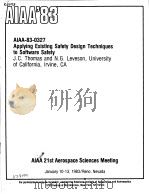 APPLYING EXISTING SAFETY DESIGN TECHNIQUES TO SOFTWARE SAFETY（ PDF版）